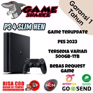 Ps4 slim hen - Ps 4 slim hardisk 1TB full game + 2 stik