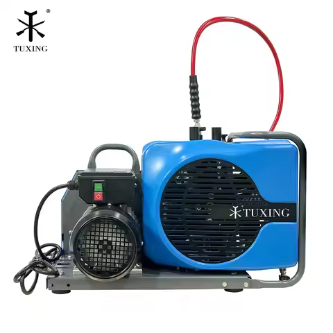 TUXING 150L/100L 4500Psi PCP Air Compressor 300Bar High Pressure Compressor for Fire Protection Snor