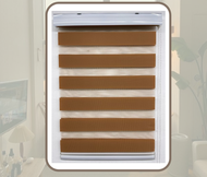 KKBF Curtain- Zebra Blind Blackout Window Blind - 6ft Height - Screw & Wall Plug Blind Window Bli