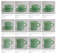 FireKing Fire King | Restaurant Ware | Cup and Saucer Set | C Handle | Mug | Extra Heavy | 厚重 | arti