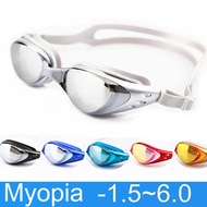 store Myopia Swimming Goggles 1.5~6.0 Waterproof AntiFog arena Prescription Swim eyewear water Silic