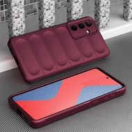 Chống Sốc Ốp điện thoại cho Samsung Galaxy M15 M35 M55 5g 2024 vuông lỏng TPU Ốp lưng Silicon chống 