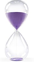 Sand Timer, 60 Minute Hourglass, Purple Sand, Glass Decorative Hourglass, 1 Hour - Large Sand Timer 