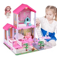 Dreamhouse Doll House for Girls, Fully Furnished Fashion Dollhouse w/Lights, Play Mat and Upgraded D