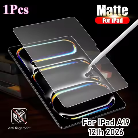 9H Matte Tempered Glass Protector for IPad 2026 A19 12th Air 11 " M4 Pro M3 M2 Mini 6 7 A16 10 9 10t