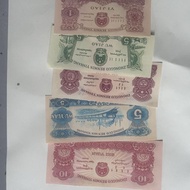 Antique Nostalgic Retro Food Tickets Collection Seventy's General Grain Tickets Full Set of Five Orn