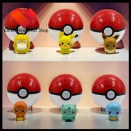 GHS ไซดั๊ก โปเกมอนโปเกมอน Squirtle Bulbasaur ลูกบอลป๊อปอัพ คาวาอิ ปิกาจู ลูกบอลเอลฟ์สัตว์เลี้ยง ของข