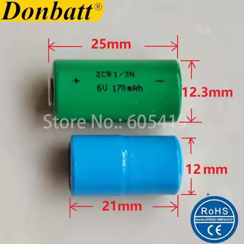 Super Quality Wholesale 6V 2CR1/3N 170mAh Lithium Battery PX28L 28L 2CR11108 4LR44