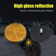 factoryoutlet2.sg Motorcycle, Electric Bike, High Reflective Circular Reflector Reflector, Rear Mud Brake Warning Device Hot