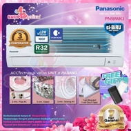 AC PANASONIC 2 PK PN-18 WKJ NANOE DELUXE +INSTALASI PEMASANGAN - unit