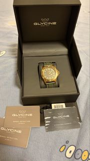 [FULL SET有盒] Glycine Combat Sub 42 Bronze 青銅自動機械錶 GL0325 (綠面/原裝膠帶)