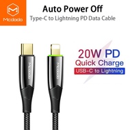 MCDODO CA-856 20W TYPE-C TO PHONE PD DATA CABLE AUTO POWER OFF CABLE