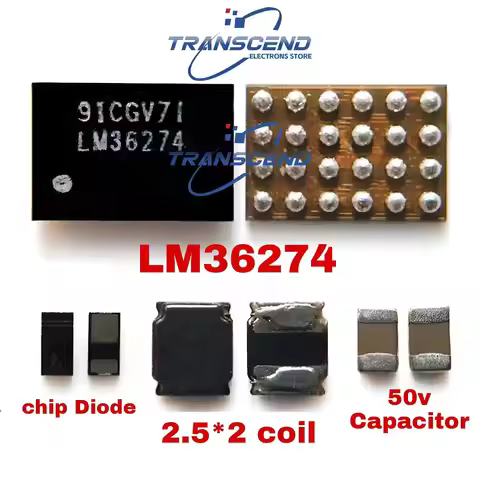 1-20sets LCD Backlight Back Light Driver IC For Samsung Galaxy A12 LM36274 ND ic display Inductance 