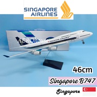 46cm Singapore Airlines B747 Singapura Big Aircraft Kapal Terbang Besar