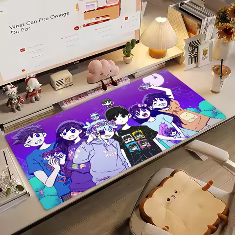 Game OMORI Mouse Pad Non-slip Rubber Gamer Balance Computer Mat Decoracion Deskmat Laptop Office Lar