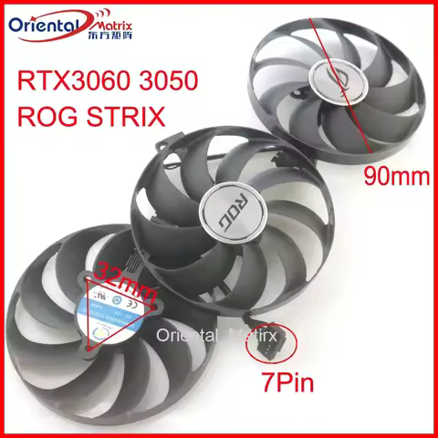 3pcs/lot CF9010U12D 12V 0.45A 90mm For ASUS RTX3060 RTX3050 ROG STRIX Graphics Card Cooling Fan