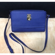 Preloved LOVCAT blue sling bag