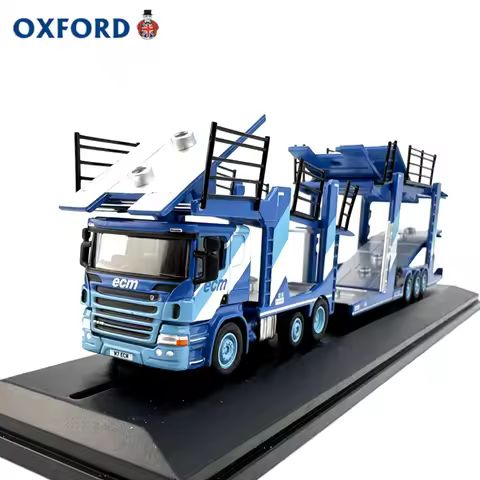 OXFORD 1:76 Scale Diecast Alloy Scania ECM Transport Vehicle Toys Cars Model Classics Adult Gifts So