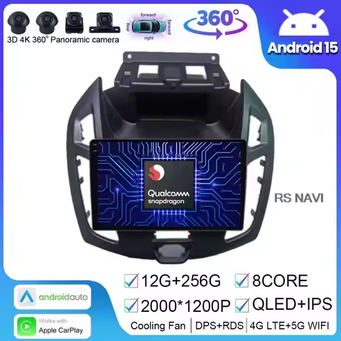Android 15 For Ford Transit Connect Tourneo Connect 2014 - 2019 Video Player GPS Navigation Car Radi