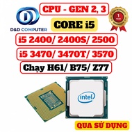 CPU i5 3570/ 3470/ 3470S/ 3470T/ 2500/ 2400 Running H61/ B75/ Z77 - USED PRODUCTS.