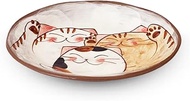 J Kitchens J-kitchens Workshop Sho~ 3 Kittens Oval Serving Plate Hasami Ware Made in Japan