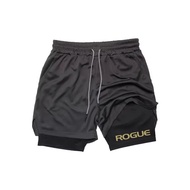 Men's Running Shorts 2 in 1 Double Layer Sportswear Gym Fitness Shorts Training Jogging Pants Men's 