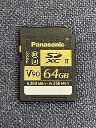 Panasonic 64GB V90 SD Card (rare item)