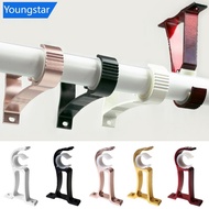 [ForeverYoung] Thicken Aluminum Alloy Curtain Rod Brackets Home Ceiling Curtain Rod Installation Hook Room Drapery Wall Mounted Hanging Rack I6W1