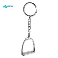 1Pcs Simple Elegant Design Western Stirrup Keychain Key Ring Hanger Tool For Men Women Bag Decoratio