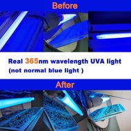 4 Pack T5 8 Watt F8T5 BL Black Light Bulb BL368 365nm WS108 Replacement Fluorescent Tube 12 inch 7JI