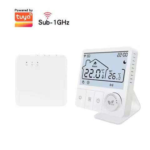 Tuya Wifi Thermostat Wireless Boiler Heating Room Thermostats Wifi Battery Operated Gas Boiler Water
