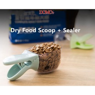 Dry Food Scoop Sealing 2-In-1 Multifunctioan Spoon Pet Dog/Cat/Small Animal Dry Food Measuring Cup Sealer