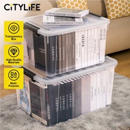Citylife 65L Widea Transparent Storage Box Stackable Storage Container Box With Wheels X6326TH99 HDB