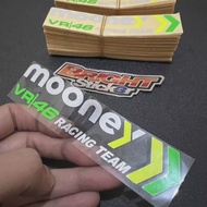 STICKER Stiker MOONEY VR 46 RACING TEAM CUTTING