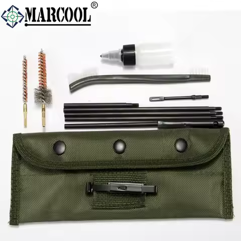 MARCOOL 12PCS Rifle Gun Cleaning Kit Set Pistol Brushes Cleaner Tools for 5.56mm .223 22LR .22 Cal