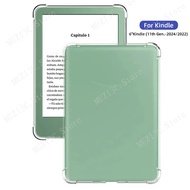 Protective TPU Case For Kindle 6 inches 2024 Transparent Case for Kindle 6” 2022 Soft Cover for Kind