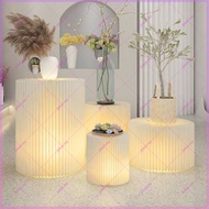 Foldable Light-Emitting Cylindrical Booth Display Cabinet Light Display Stand Shopping Mall Exhibiti