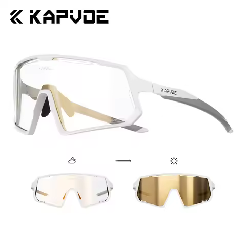 Kapvoe Photochromic Sunglasses Cycling Glasses Lightweight Polarized Women Glasses MTB Sports Drivin