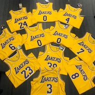 [Hot Pressed] 2022 NBA Lakers 75th Anniversary Jersey James Westbrook Davis Anthony Rondo Howard Kob