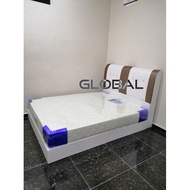 Direct Factory PVC White Bed King Size Bed Frame Katil King Putih