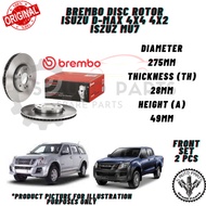 ISUZU D-MAX 4X4 4X2 / ISZUZ MU7 FRONT 100% BREMBO BRAKE DISC ROTOR