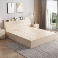 Double Panel Bed Storage Bed Super Single Bed Tatami Bed Storage Bed Frame Queen Bed High Box Storag