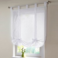 Rod Pocket Lifting Rome Window Curtain Screens Bow-knot