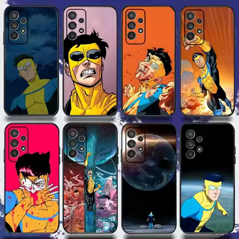 I-Invincible-Cartoon Phone Case For Samsung S24,S21,S22,S23,S30,Ultra,S20,Plus,Fe,Lite,Note,10,9,5G 