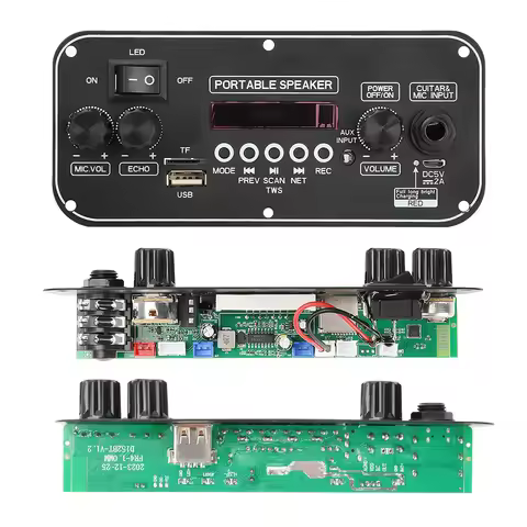 DC 3.7-5V MP3 BT Decoding Board 2 * 10W With Power Amplifier MP3 / WMA / WAV / FLAC / APE with Micro
