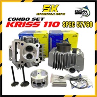 Espada Racing Block + Head Kriss110 57mm 60mm Combo Kriss Spec57 Spec60 Blok 57mm Head 23/27