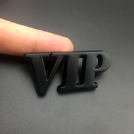 New Style Unique VIP Car Logo Car VIP Word Logo Side Logo Decorative Sticker Modified Metal Tail Log