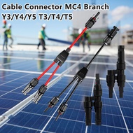 Solar Panels Cable Connector MC4-Y3/Y4/Y5 T3/T4/T5 Wire for Solar Installations