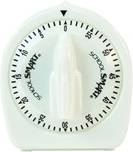 School Smart Large Minute Timer, 1-60 min, 3-3/8 in H X 3 in, White