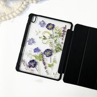 碎花小草手工押花iPad外殼 iPad Air 11寸 13寸 iPad Pro 11寸13